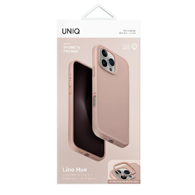 Uniq Lino Hue Magclick Charging Case for iPhone 16 Pro - Pink