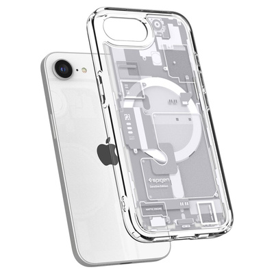 Spigen Ultra Hybrid MagSafe Case for iPhone 16e Zero One - White