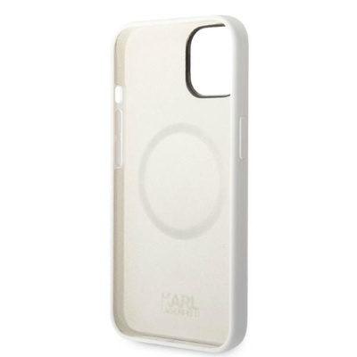 Karl Lagerfeld KLHMP14SSNCHBCH iPhone 14 6.1&quot; Hardcase weiß/weiß Silikon Choupette MagSafe