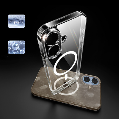 Ugreen Classy Clear Magnetische Hülle für iPhone 16 – transparent