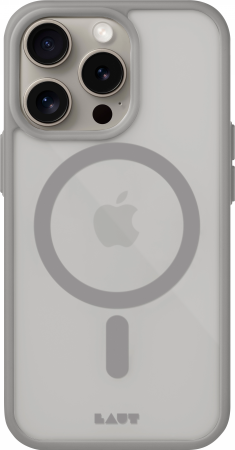 Etui LAUT Huex Protect z MagSafe do iPhone 15 Pro - szare