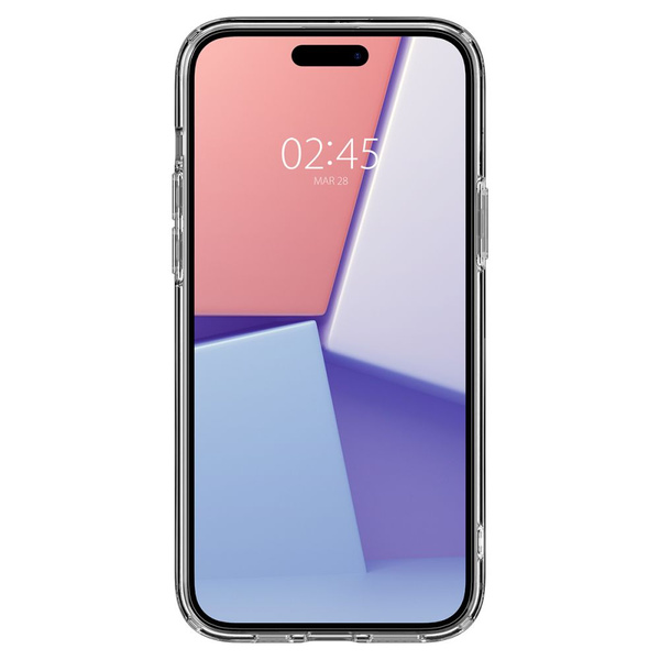Etui Spigen Ultra Hybrid Mag z MagSafe na iPhone 15 Plus - białe (wzór Zero One)