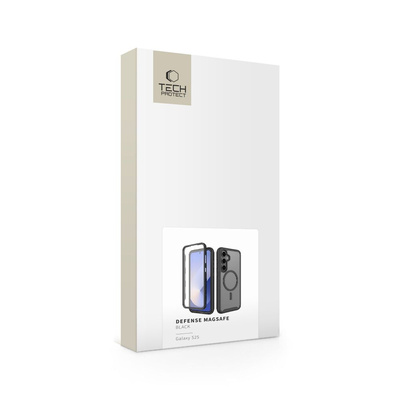 Etui Tech-Protect Defense MagSafe na Samsung Galaxy S25 - czarne