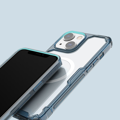 Nillkin Nature Pro armored case with MagSafe for iPhone 15 - blue