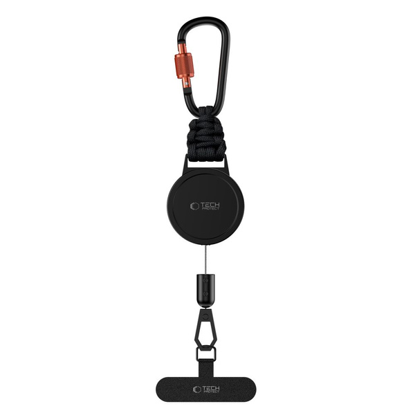 Tech-Protect ATH04 UrbanLoop Lanyard - Black and Orange