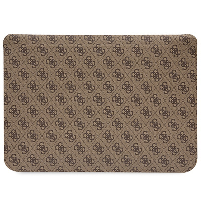 Pokrowiec Guess 4G Printed Stripes na laptopa 14" - brązowy