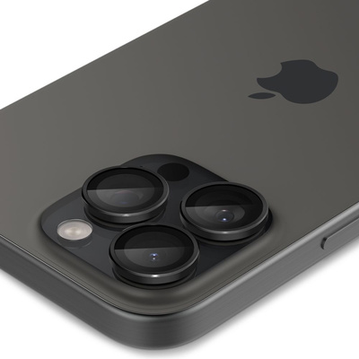 Osłona aparatu Spigen Glas.tR EZ Fit Optik Camera Protector na iPhone 14 Pro / Pro Max / 15 Pro / Pro Max / 16 Pro / Pro Max - czarna 2 szt.