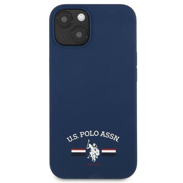 Etui U.S. Polo Assn. Silicone Collection na iPhone 13 mini - granatowe