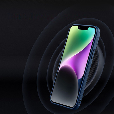 Nillkin Textured S Case iPhone 14 Plus Panzerhülle mit Kameraabdeckung grün