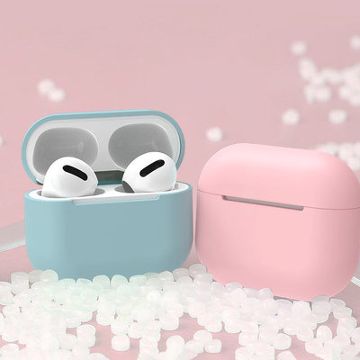 Etui do AirPods Pro silikonowy miękki pokrowiec na słuchawki czarny (case C)