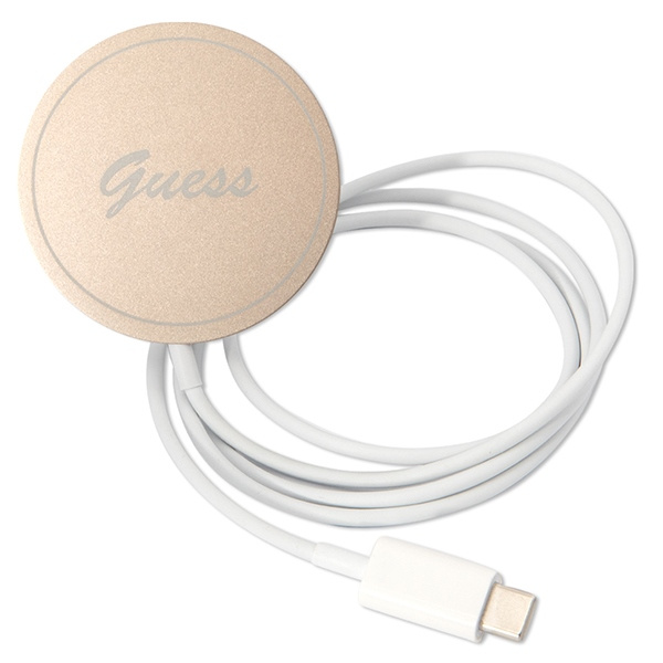 Set Guess GUBPN61H4EACSK Hülle+Ladegerät iPhone 11 6.1" schwarz/schwarz Hartschale 4G Print MagSafe