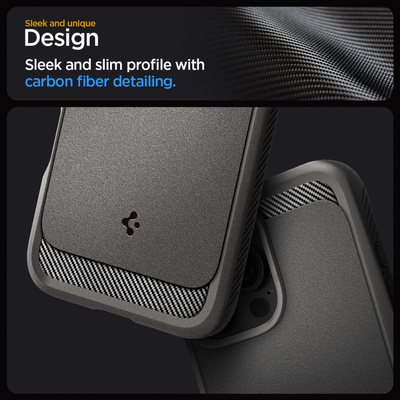 Spigen Rugged Armor MagSafe Case for iPhone 16 Pro - Gray