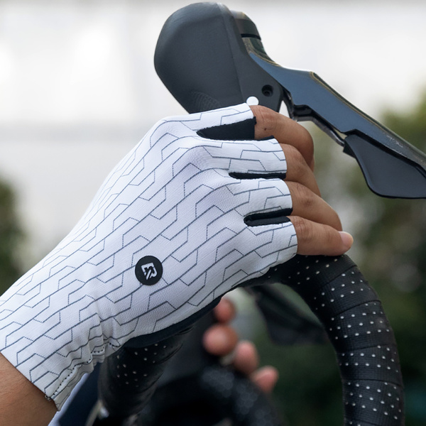 Rockbros Rennradhandschuhe Größe: M - Schwarz und Weiß