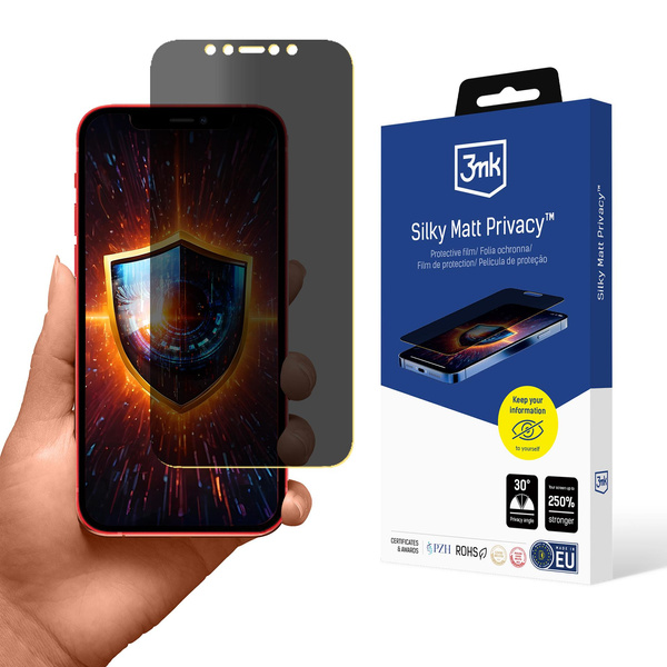 Blickschutzfolie 3mk Silky Matt Privacy für Apple iPhone 12
