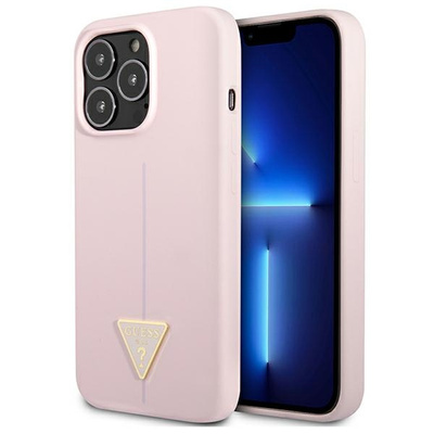 Guess Silikon Dreieck Hülle für iPhone 13 Pro / 13 6.1&quot; - Lila