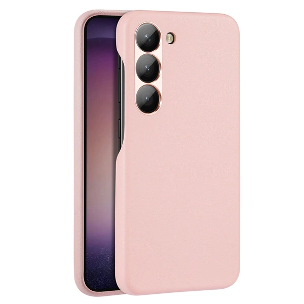 Dux Ducis Grit etui Samsung Galaxy S23 elegancki pokrowiec ze sztucznej skóry różowe