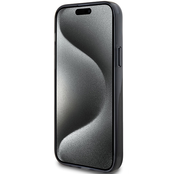 Karl Lagerfeld Ring Stand Karl&amp;Choupette MagSafe Hülle für iPhone 14 / 15 / 13 – Schwarz