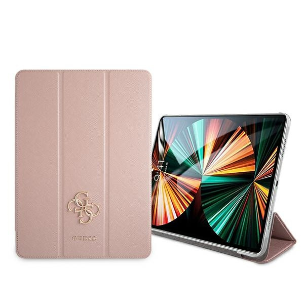 Guess GUIC12PUSASPI iPad 12.9&quot; 2021 Bucheinband pink/pink Saffiano Collection