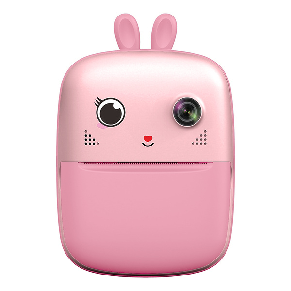 Mini-Thermodrucker für Kinder mit Kamera und Camcorder - Rosa