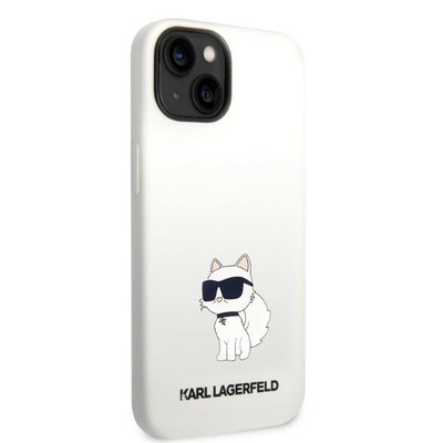 Karl Lagerfeld KLHMP14SSNCHBCH iPhone 14 6.1&quot; Hardcase weiß/weiß Silikon Choupette MagSafe