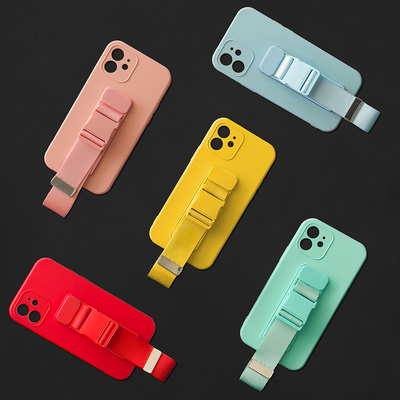 Kordelhülle Gelhülle mit Umhängeband Kette Handtasche Umhängeband Samsung Galaxy S21 5G rot