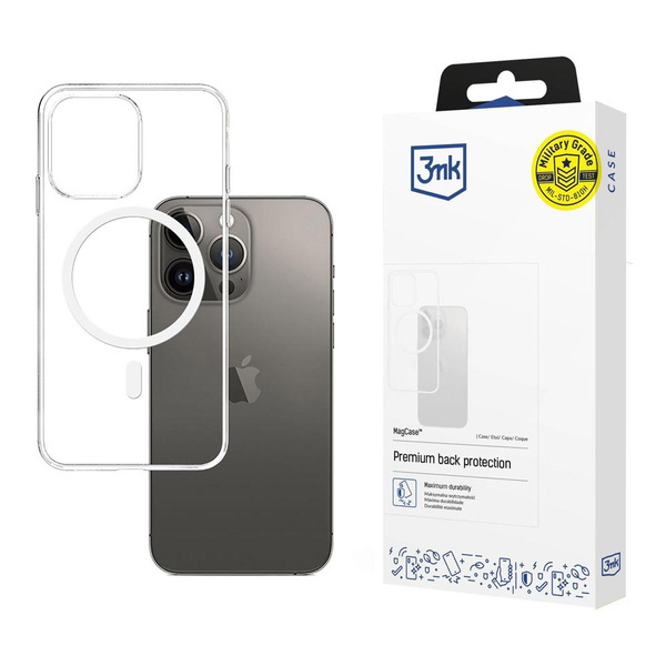 Etui 3mk Mag Case z MagSafe na iPhone 15 Pro - przezroczyste