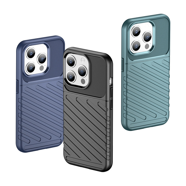 Gepanzerte iPhone 15 Pro Thunder Hülle – Blau
