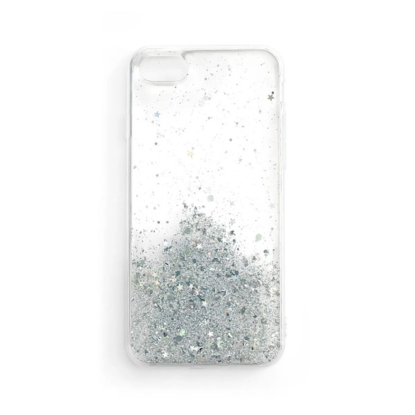 Wozinsky Star Glitter Glitzer Hülle für Samsung Galaxy A31 transparent