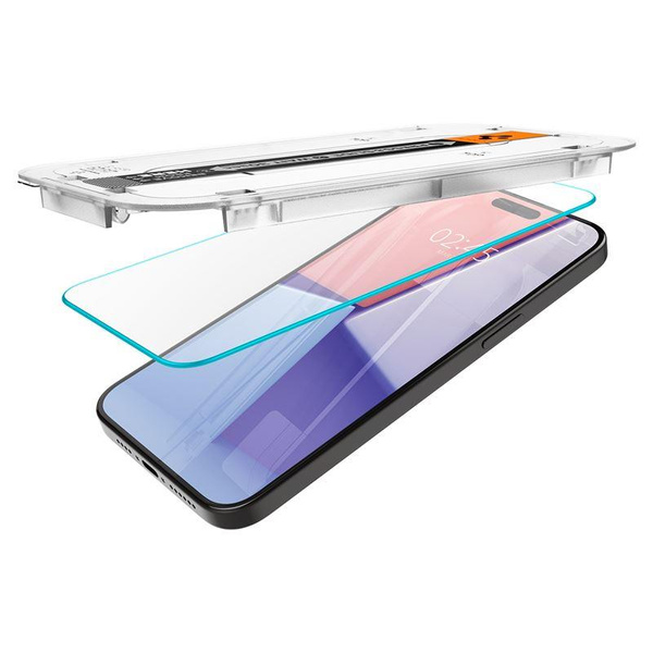 [RETURNED ITEM] TEMPERED GLASS Spigen GLAS.TR "EZ FIT" 2-PACK IPHONE 15 PRO MAX CLEAR
