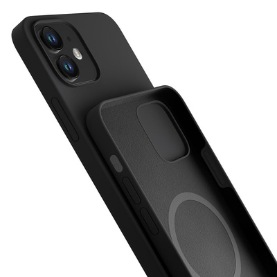 Etui 3mk Silicone Case na iPhone 12 mini - czarne