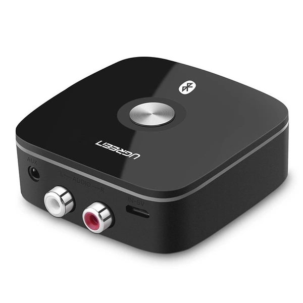 Ugreen Adapter Empfänger Bluetooth 5.1 aptX 2RCA / 3,5mm Miniklinke schwarz (40759)