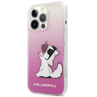 Etui Karl Lagerfeld Choupette Fun na iPhone 14 Pro 6,1" - różowe
