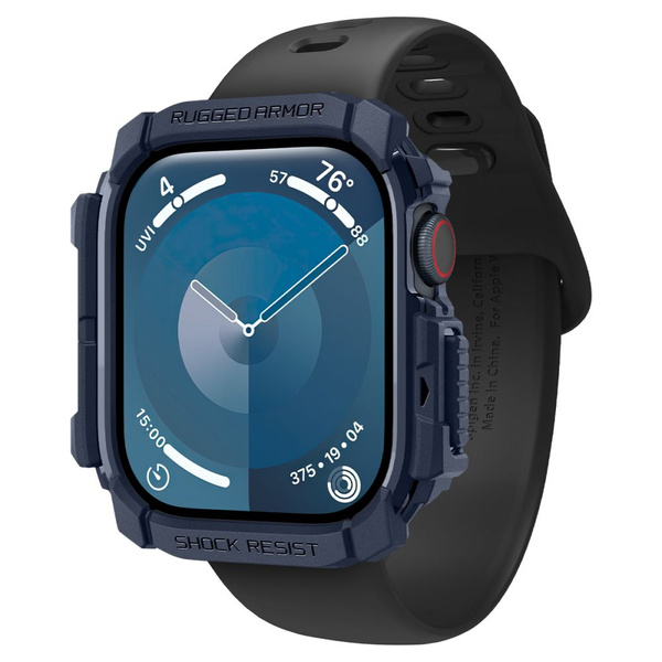Etui Spigen Rugged Armor na Apple Watch 10 46 mm - granatowe