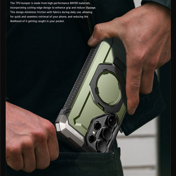 Supcase UB Grip Mag Case für Samsung Galaxy S25 Ultra - Olivgrün