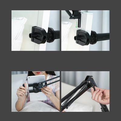 Ugreen Folding Arm Desk Table Tripod Holder for Phone Tablet Black/Grey (50394)
