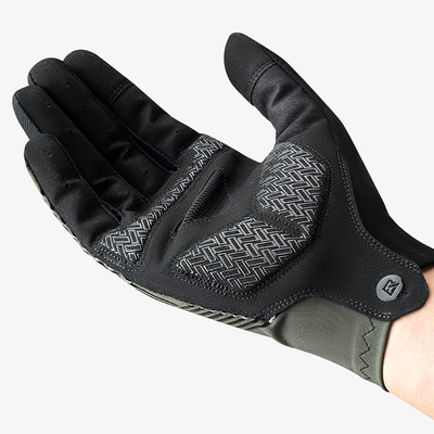 Rockbros Fahrradhandschuhe Frühling/Sommer/Herbst, Full, Größe: XL - Grün