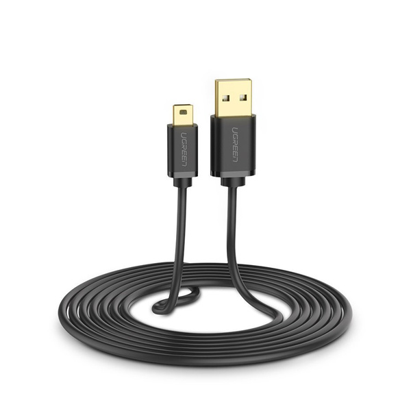 Ugreen Kabel USB - Mini-USB 480 Mbit/s 1 m schwarz (US132 10355)