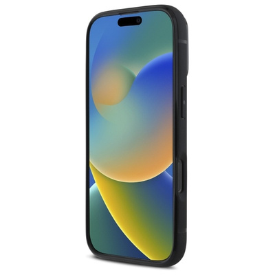 BMW Sign Leather Cardslot Hülle für iPhone 16 Pro Max – Schwarz