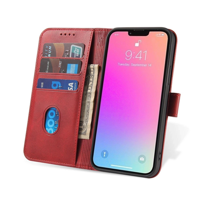 Magnet Case with flap for Samsung Galaxy A56 - red