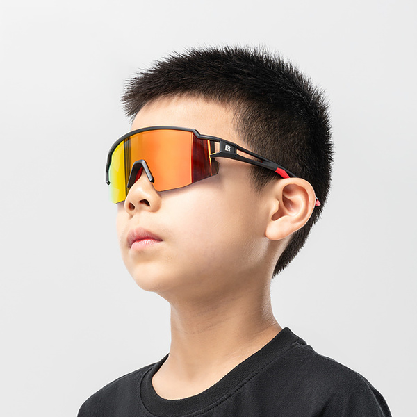 Rockbros Kids Cycling Glasses, Polarized, UV Protection, Children&#39;s - Gray