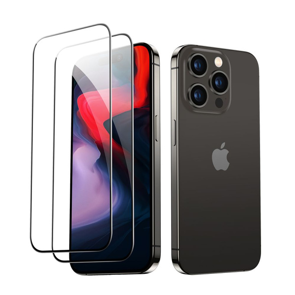 ESR Panzerglas für iPhone 15 Pro Max - Schwarz 2 Stk.