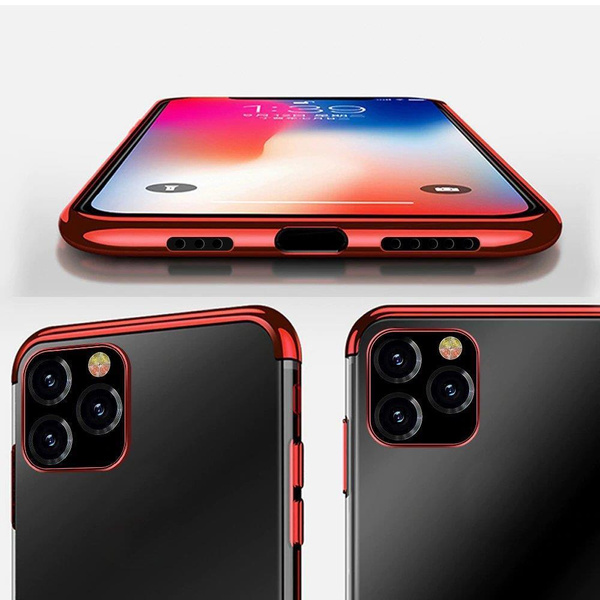 Clear Color Case TPU-Gel-Cover mit Metallrahmen für Samsung Galaxy A33 5G schwarz
