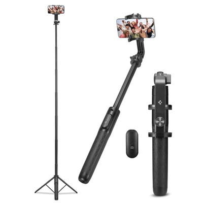 Selfie stick Bluetooth Spigen S560W z tripodem - czarny