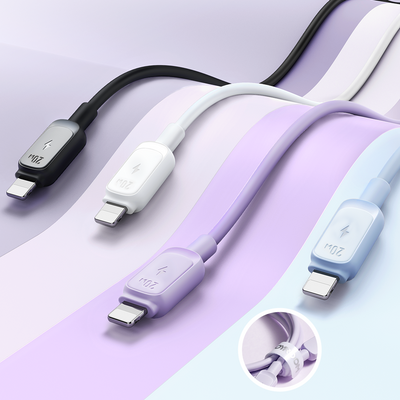 Joyroom Multi-Color Series A14 USB-C / Lightning 20W cable 1.2 m - white