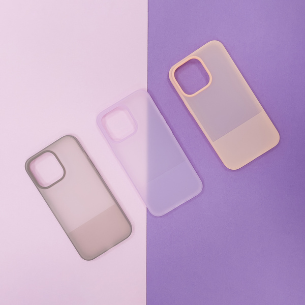 Kingxbar Plain Series etui pokrowiec do iPhone 13 Pro Max silikonowa obudowa różowy