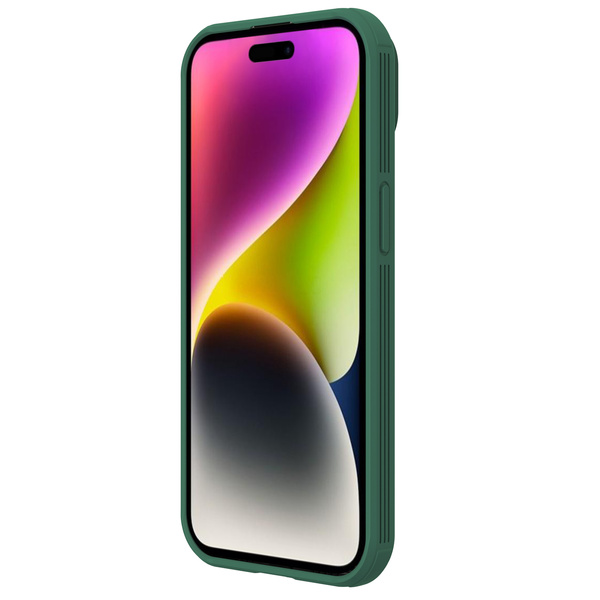 Nillkin CamShield Pro magnetische Hülle für iPhone 15 mit Kameraschutz – Grün