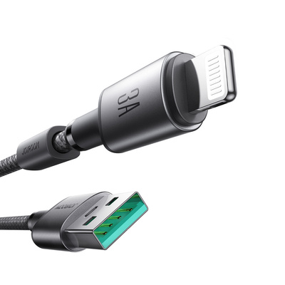 Kabel Joyroom S-A50 Unlimited Series 3A USB-A - Lightning z organizerem magnetycznym 1,2m - szary