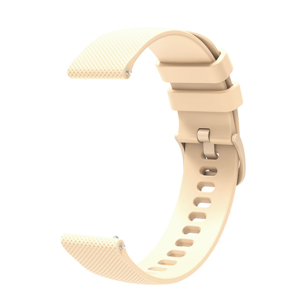 Pasek silikonowy do Huawei Watch GT2 / GT3 42mm - beżowy