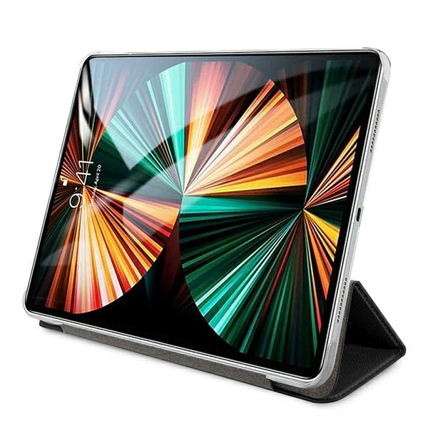 Guess Saffiano Collection case for iPad 12.9&quot; 2021 Book Cover - black