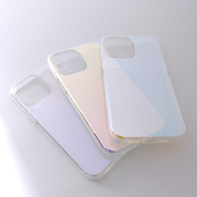 Aurora Case Hülle für iPhone 13 Pro Max Gel Neon Blue Cover